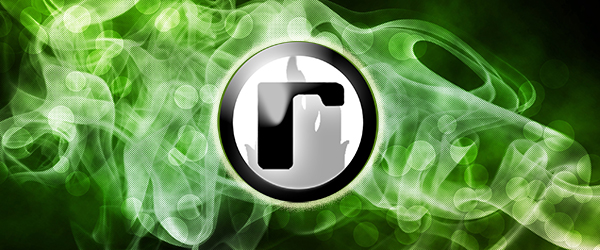 Green Smoke Abstract Background